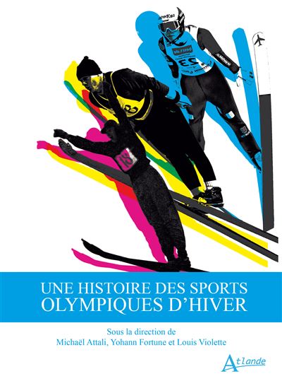 Illustration avec des skieurs sur la couverture du livre