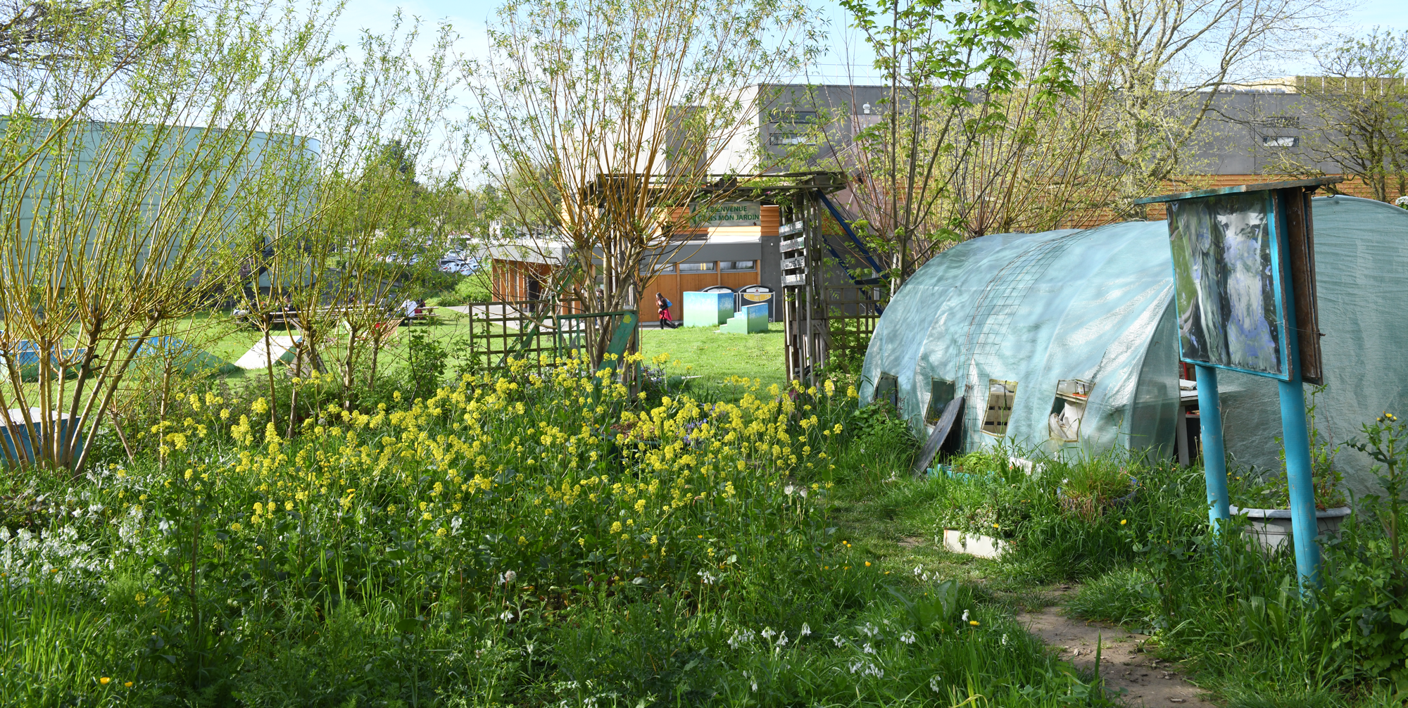 Photo du potager du campus Villejean