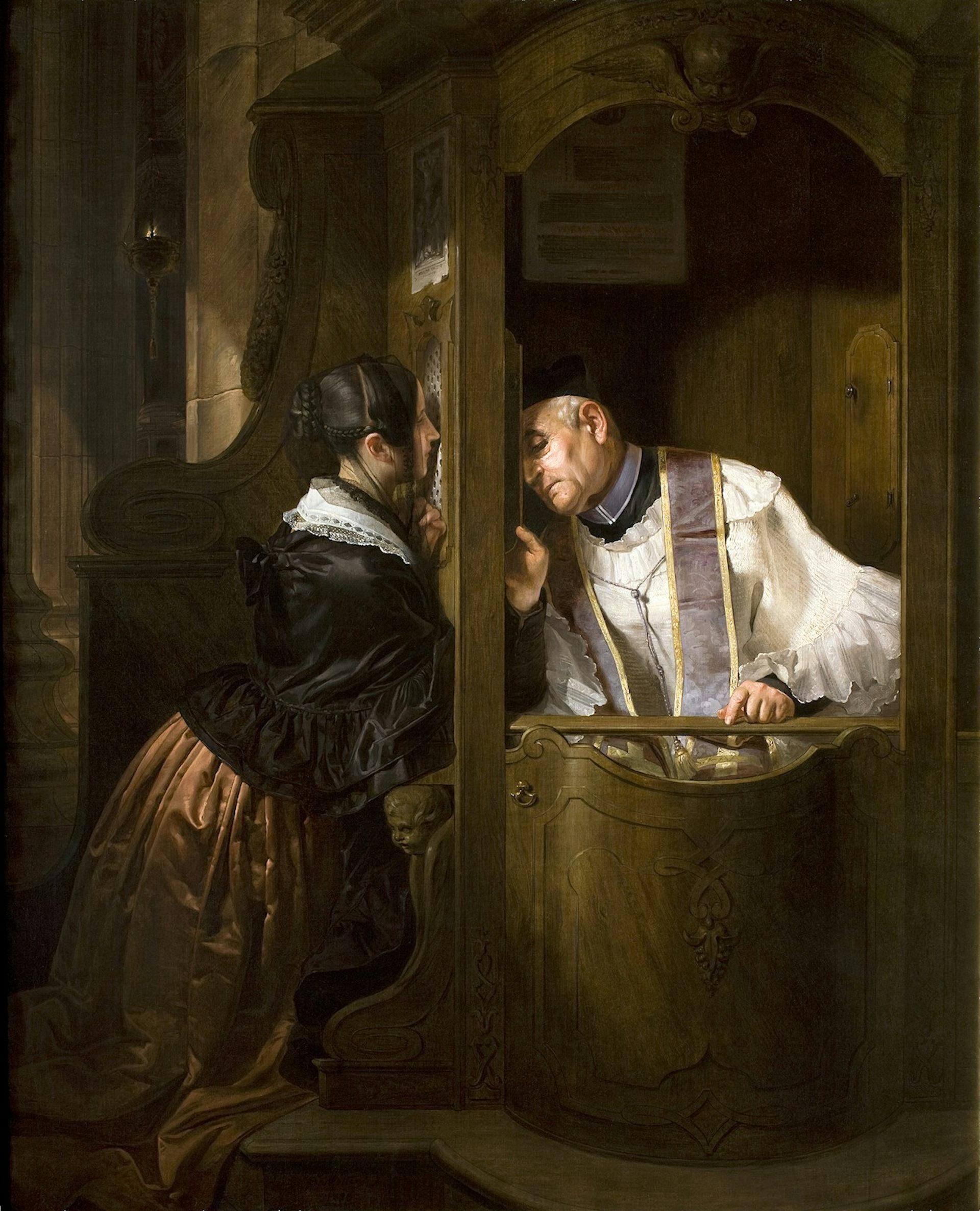 La Confession, tableau de Giuseppe Maria Crespi