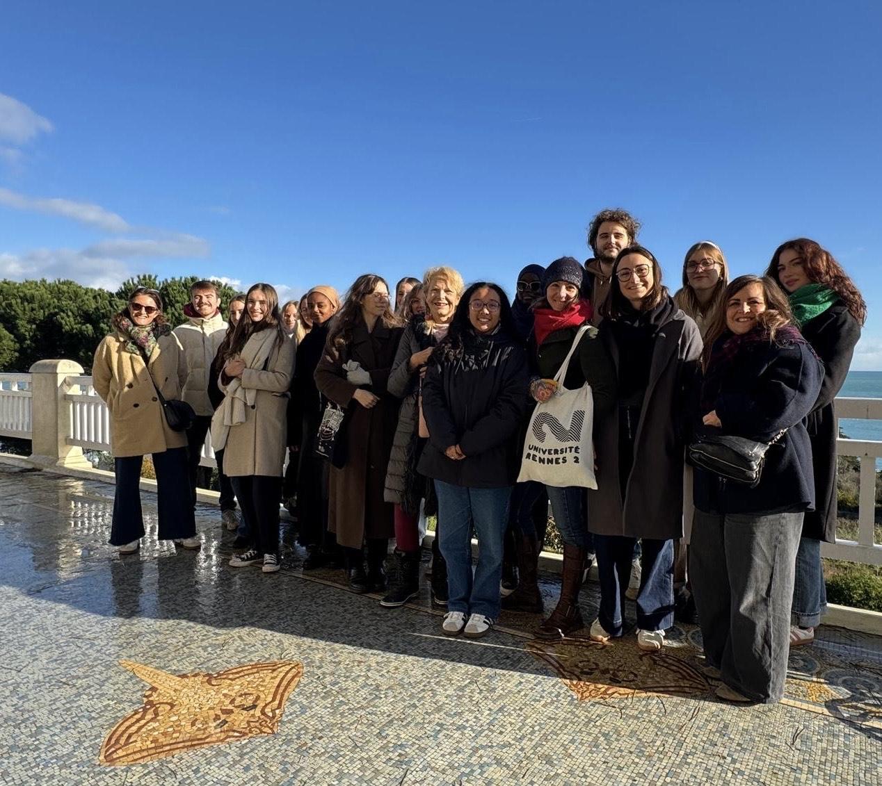 l'actuelle promotion de la licence pro, en visite à la Villa le Carhuel avec l'Office de tourisme de Binic-Etables sur Mer. Crédit photo : Céline SALAGNAD. 