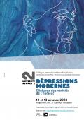 Affiche du colloque Dépressions modernes. Cliniques des variétés de l'humeur 