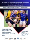 affiche de la table ronde les sports qui voyagent