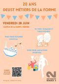 Affiche 20 ans DEUST Métiers de la forme