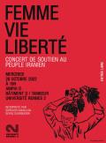 Affiche du concert Femme, Vie, Liberté