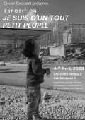 Affiche de l'exposition Je suis d'un tout petit peuple du photographe Olivier Ceccaldi