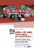 Affiche du colloque Chili, 50 ans, 1973-2023. Des changements ?