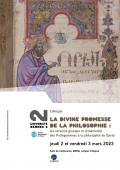 Affiche du colloque Divine promesse de la philosophie