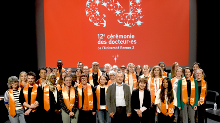 photo de la promotion 2024 des docteurs et docteures de Rennes 2