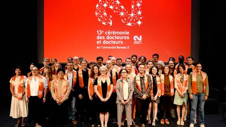 photo de groupe de la promotion 2025 des docteurs de l'Université Rennes 2
