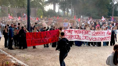 Photo de manifestations lycéennes à Saint-Brieuc
