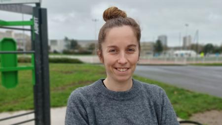 Camille Collet sur le campus Villejean