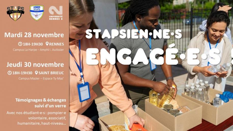 Affiche Stapsien·es engagée·es