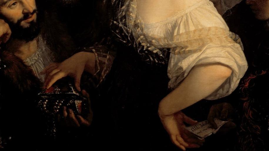 Une jeune courtisane (détail), Xavier Sigalon, 1821