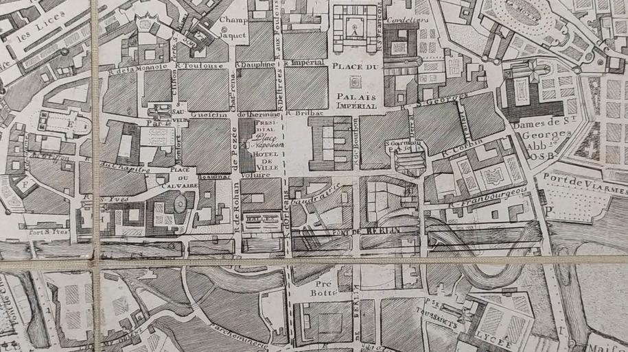 Plan de Rennes vers 1805