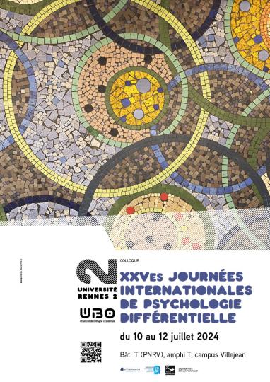 Affiche XXVes journées internationales de psychologie différentielle