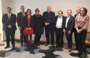 Les présidents des universités partenaires du consortium EMERGE