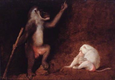 oeuvre de George Stubbs représentant des singes