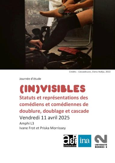 Affiche Journée d’étude "(In)visibles"