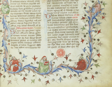 Page d'un manuscrit de François Pétrarque