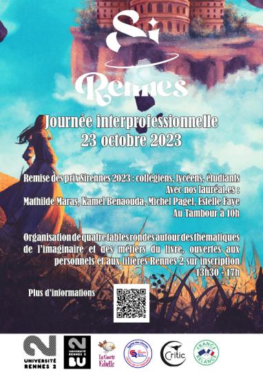 Affiche de la journée Professionnelle du 23 octobre organisée dans le cadre du festival Sirennes