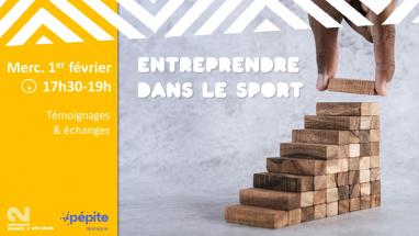 visuel entreprendre dans le sport marche par marche