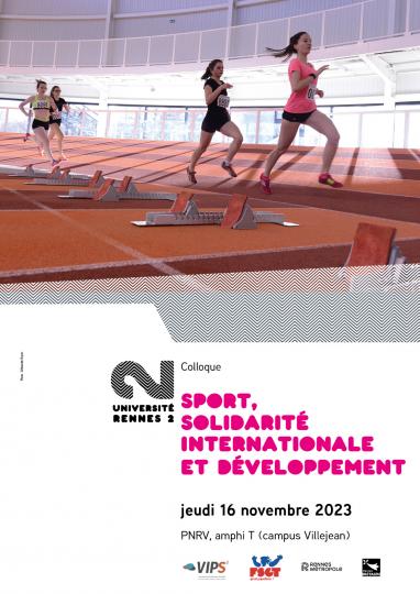 Affiche colloque Sport, solidarité internationale et développement 