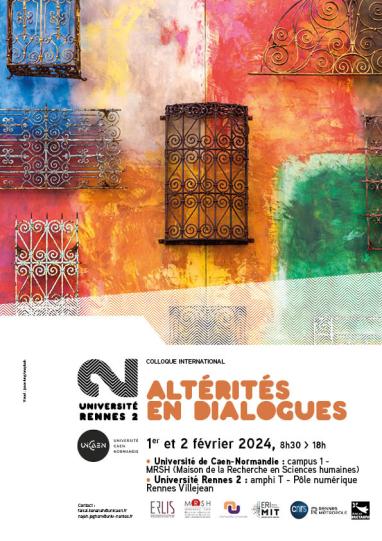 Affiche du colloque Altérités en dialogues