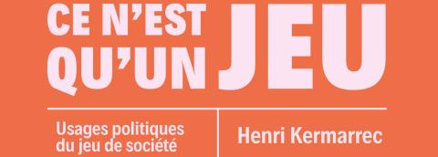 couverture orange avec le titre Ce n'est qu'un jeu