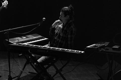 Photos prises lors de la résidence d’Egone Line au Tambour, Université Rennes 2