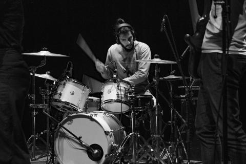 Photos prises lors de la résidence d’Egone Line au Tambour, Université Rennes 2