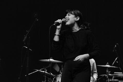 Photos prises lors de la résidence d’Egone Line au Tambour, Université Rennes 2