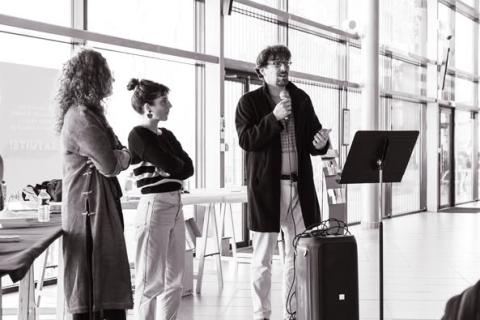 Remise de prix du concours "Faites court !" 2025, discours du Vice-président Culture et documentation Baptiste Brun 