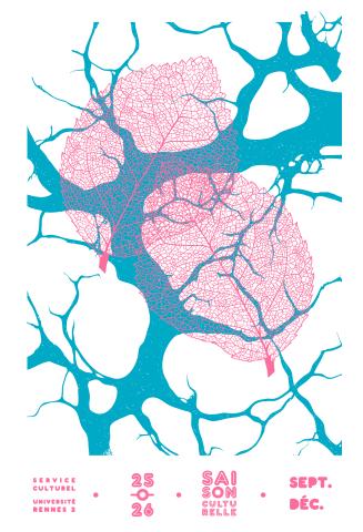  couverture de l'agenda culturel 2025, une création graphique de Benoît
