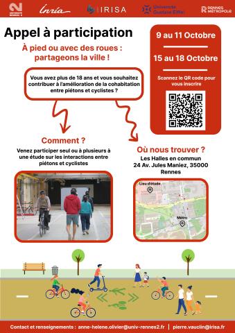 Affiche de participation à l'expérience