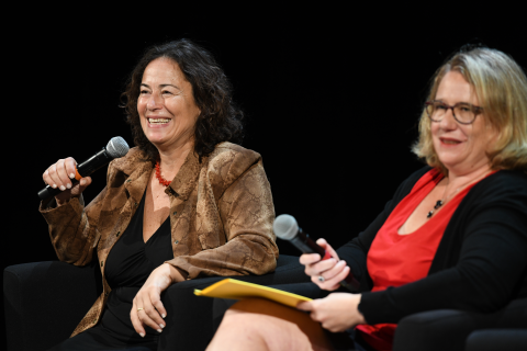 Pinar Selek lors d'une table ronde