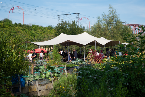Camp de base au marais Wiels