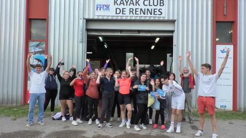 photo de groupe des étudiants du cours Termin'eau