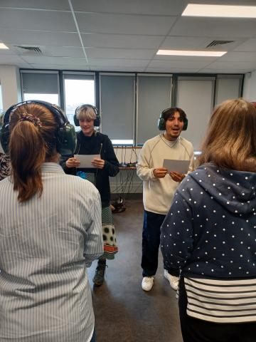 exercice de mise en situation durant l'atelier surdités à Rennes 2