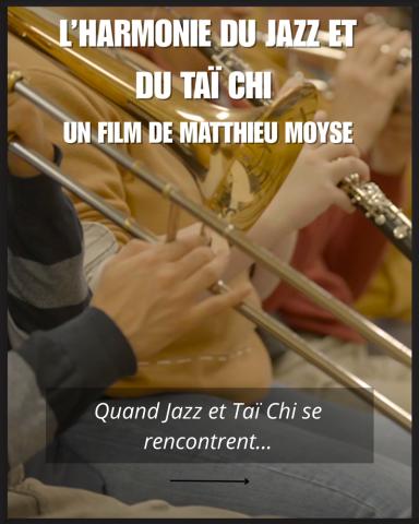 affiche l'harmonie du jazz et du taï chi